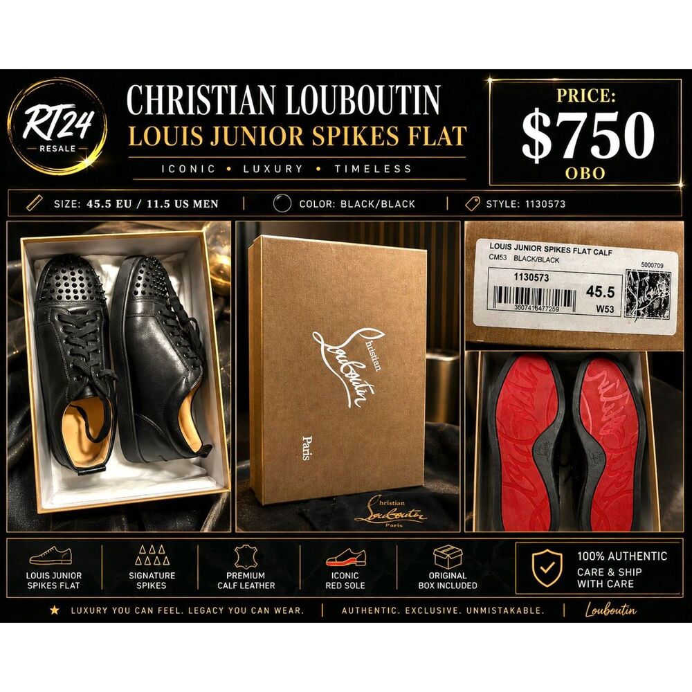 Christian Louboutin Louis Junior Spikes Flat